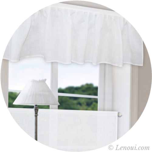 Lambrekin lniany No 08