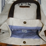 Torba lniana/skórzana No6