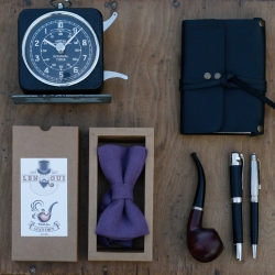 Muszka lniana jasny fiolet 