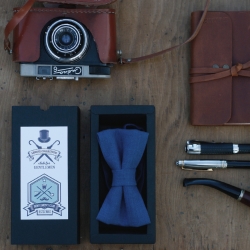 Muszka lniana niebieska 